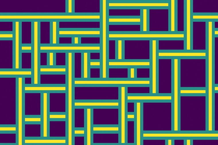 Pattern generated by wave function collapse